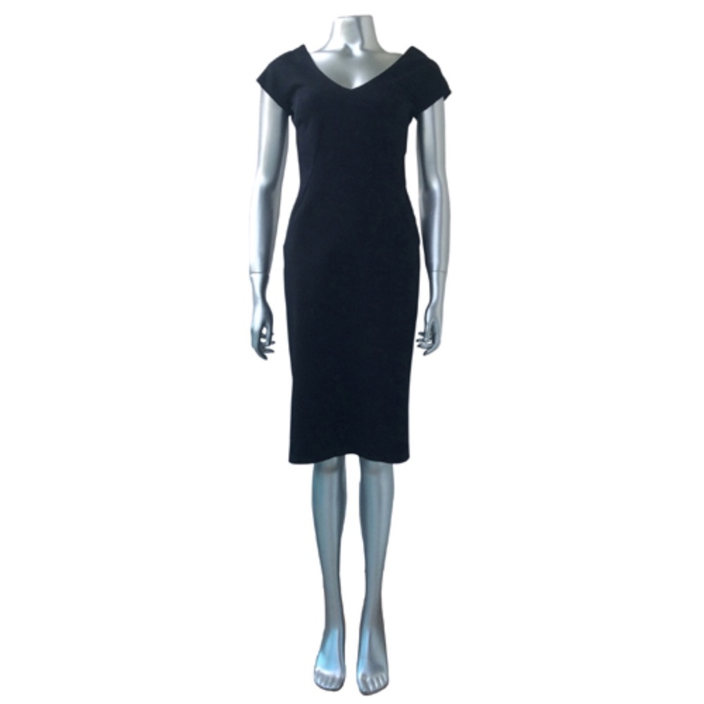 Anna Molinari Black Fitted Dress